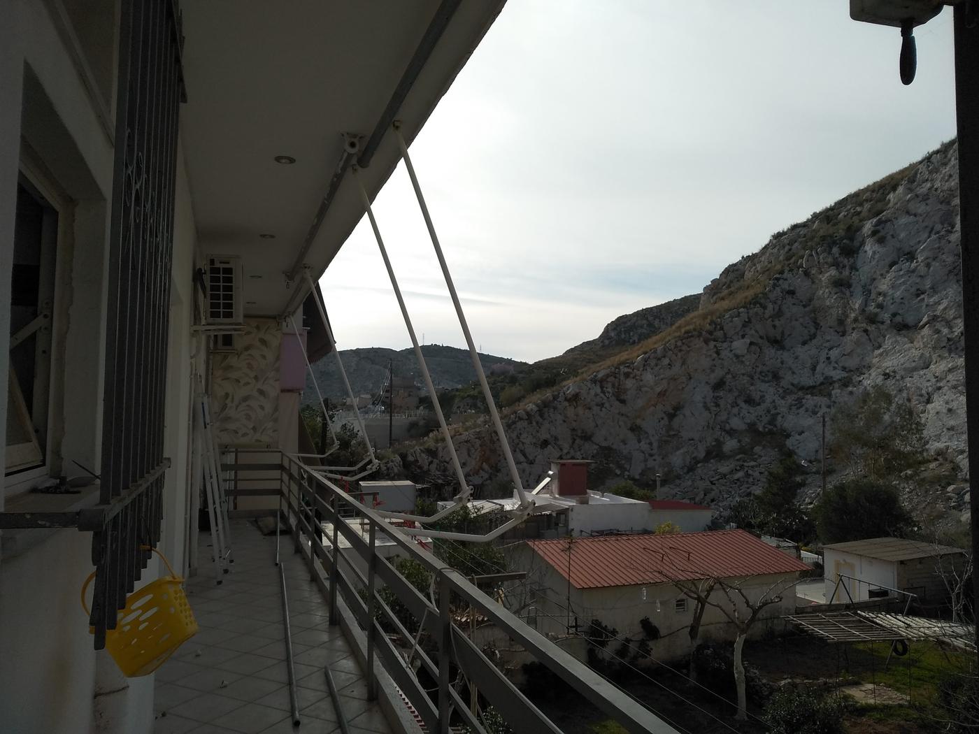 Σκελετός και βραχίονες πριν την τοποθέτηση πανιού
